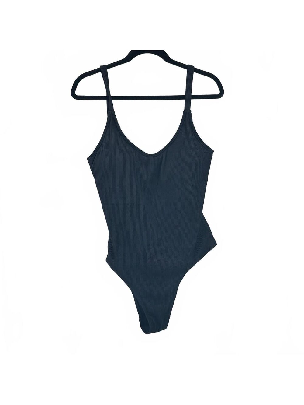 ZYIA Active Swimsuit V Neck XXL Black Women Summer Active Swim Beach Vacation